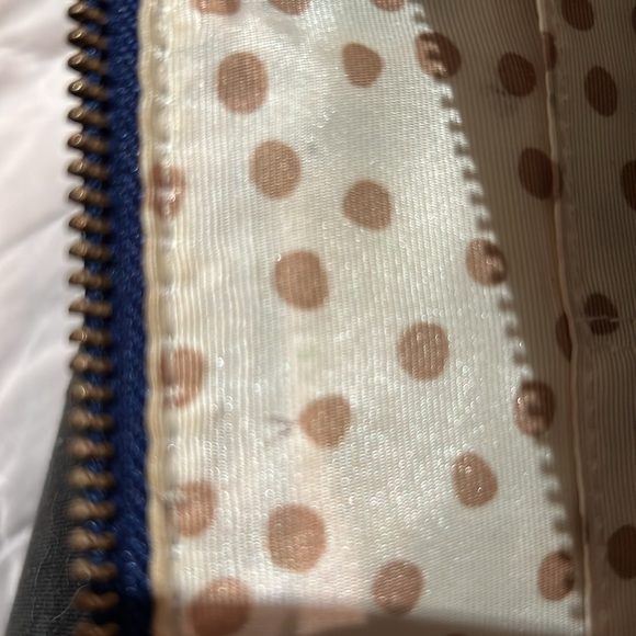 Kate Spade Purse/Handbag CERULEAN BLUE Leather w/Gold Chain Strap w/Leather - Picture 8 of 14